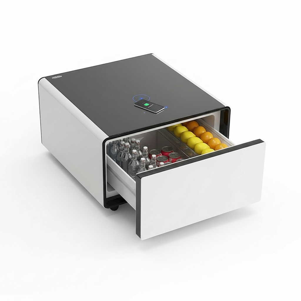 SmartHaus Smart Table One - Kabelloses Laden & integrierter Stauraum